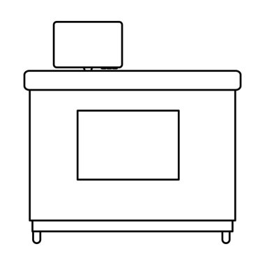 dizüstü bilgisayar ile ofis ahşap masa