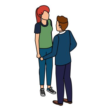 iş çift avatarlar karakter konuşuyor