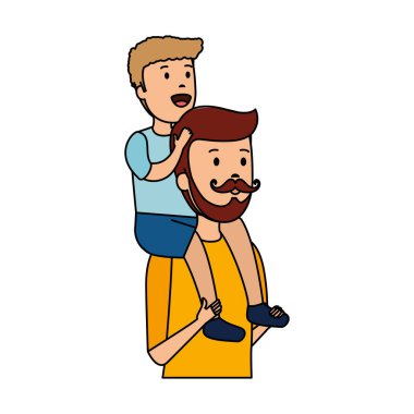 oğul karakterli genç baba