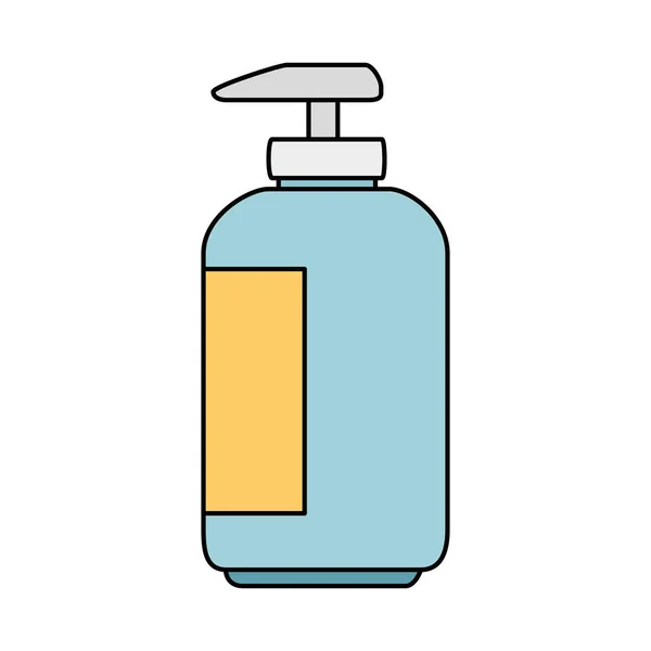 Shampo untuk maskot dalam botol plastik - Stok Vektor