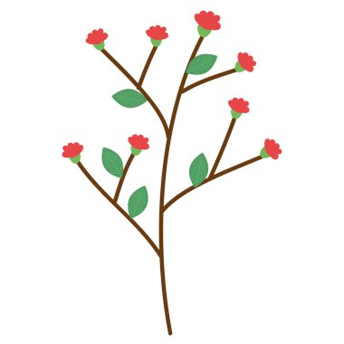 şube ile dekoratif simgesi yapraklar