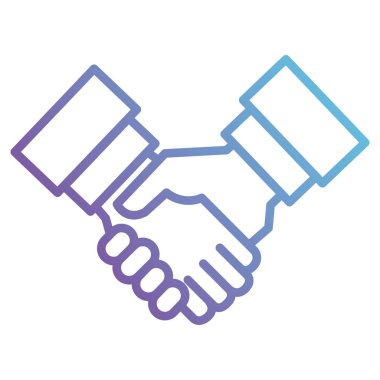 Eller bitmiş anlaşma simgesi