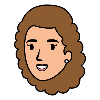 güzel bir kadın baş avatar karakter