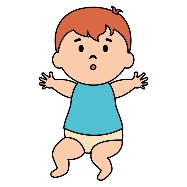 Μικρό αγόρι εικονίδιο μωρού — Διανυσματικό Αρχείο