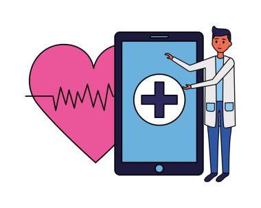 doktor akıllı telefon kalp atışı