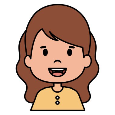 Mutlu küçük çocuk karakteri