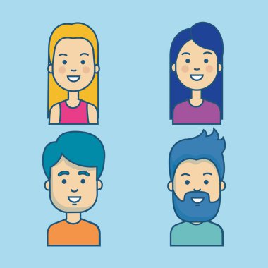 insanlar illüstrasyon vektör