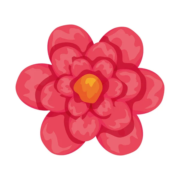 Hermoso icono decorativo flor — Vector de stock