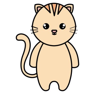 şirin ve küçük kedi karakteri