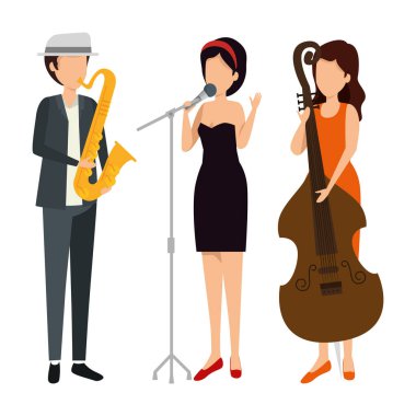 müzik grubu çalma aletleri