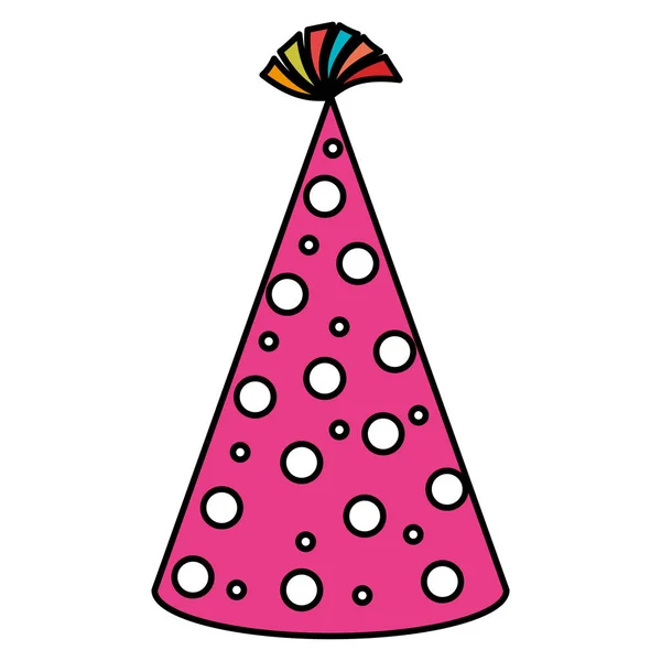Chapeau de fête icône isolée — Image vectorielle