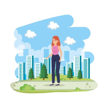 manzara güzel kadın