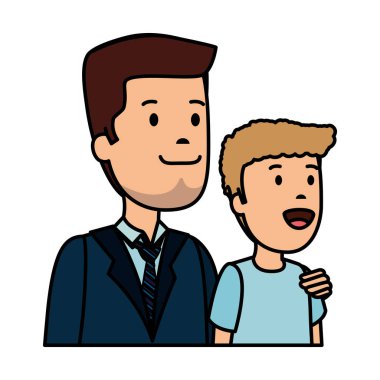 oğul karakterli genç baba