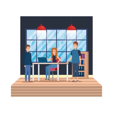 Ofisteki bir grup iş adamı