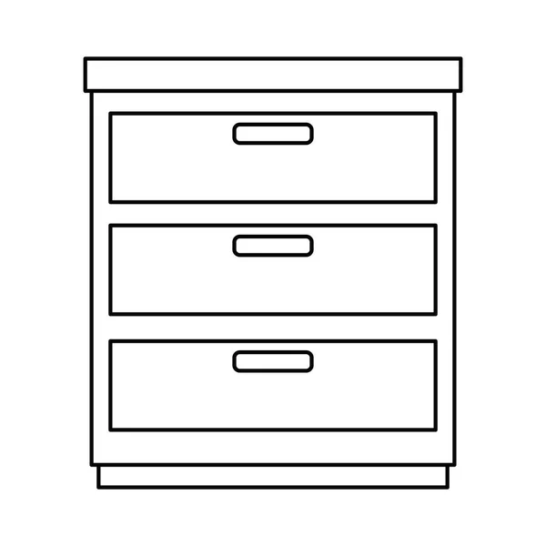 办公室抽屉隔离图标 — 图库矢量图片