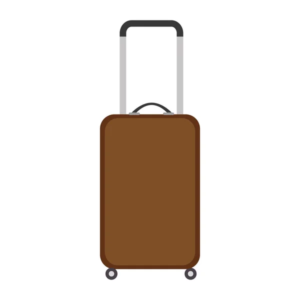 Ikona na białym tle podróż walizki — Wektor stockowy