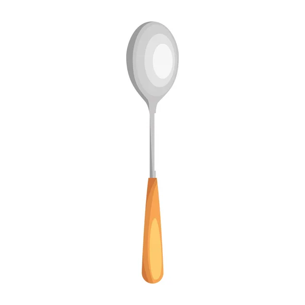 Spoon cutlery tool icon — Stock Vector