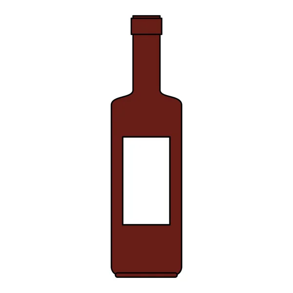 Wine bottle silhouette icon — Διανυσματικό Αρχείο