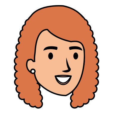 güzel ve genç kadın baş