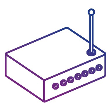 yönlendirici aygıtı izometrik simgesi