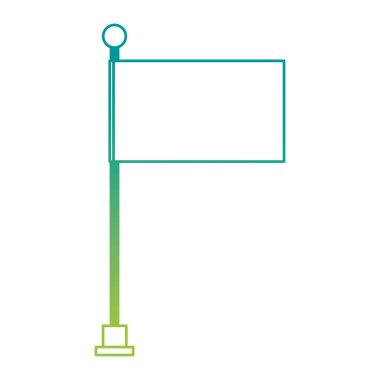 kutup yalıtılmış simgede bayrak