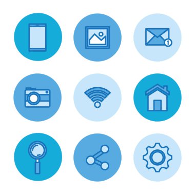 teknoloji toplama sosyal medya online öğeler