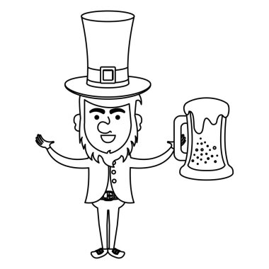 bira avatar karakter simgesi ile leprechaun