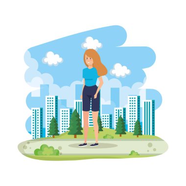 manzara güzel kadın