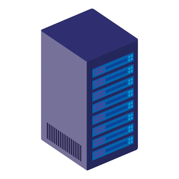 Isometrisches Symbol für Tower Server — Stockvektor