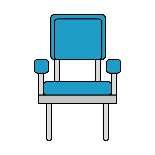 Waiting room chairs icon — Stock Vector