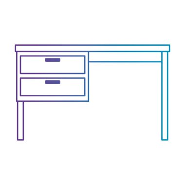 ofis ahşap masa simgesi