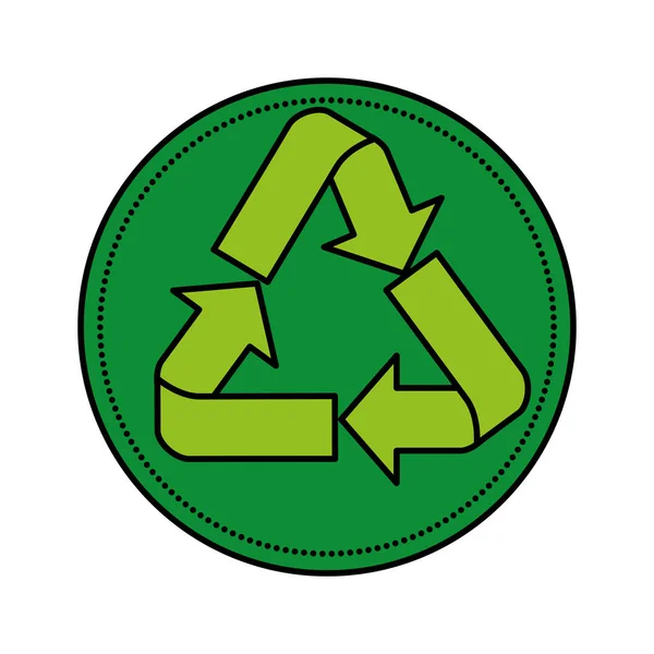 Recycle arrows symbol icon — Stock Vector