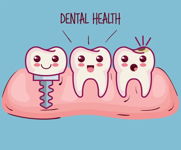 牙科健康相关设计 — 图库矢量图片