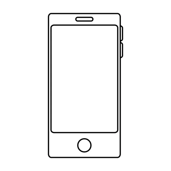 Ikona na białym tle urządzenia smartphone — Wektor stockowy