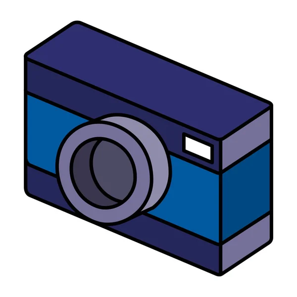 Isometrisches Symbol der Kamera — Stockvektor