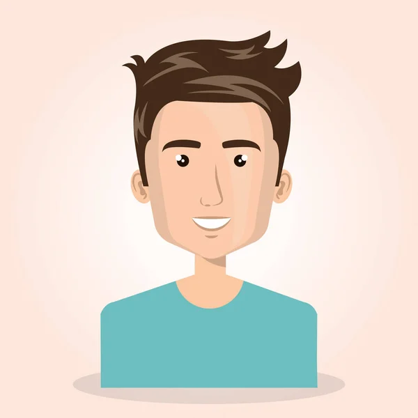 Junger Mann Lifestyle Avatar — Stockvektor