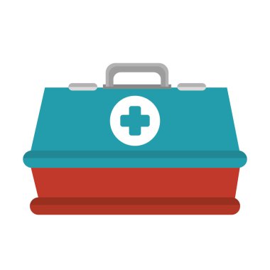 tıbbi kutu izole simgesi