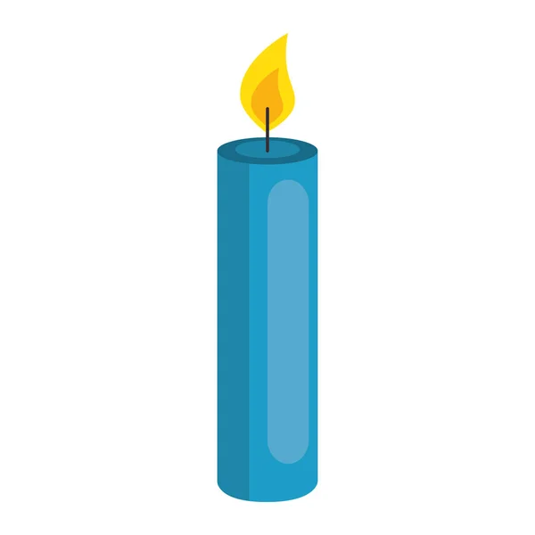 Рік свічки ізольована ікона — стоковий вектор