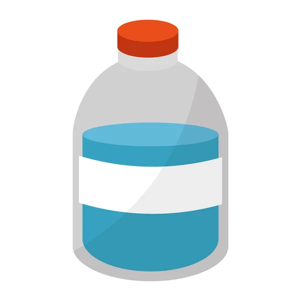 Πλαστική φιάλη με υγρό προϊόν — Διανυσματικό Αρχείο
