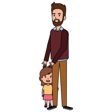 Baba ile kızı karakterler