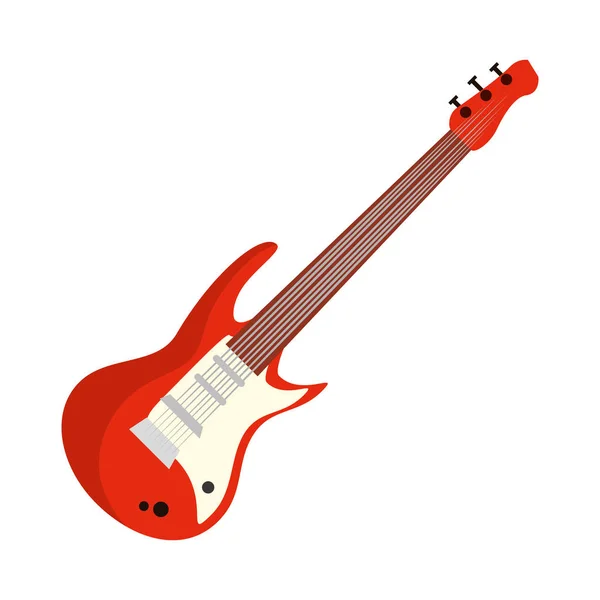Chitarra elettrica strumento musicale — Vettoriale Stock