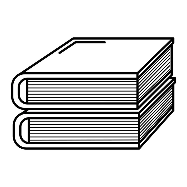 Libros escuela pila icono — Archivo Imágenes Vectoriales