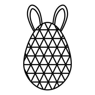 kulakları tavşan paskalya dekorasyonu ile yumurta boya