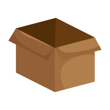 kutu karton izole simgesi