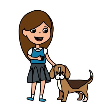 sevimli küçük kız köpek yavrusu