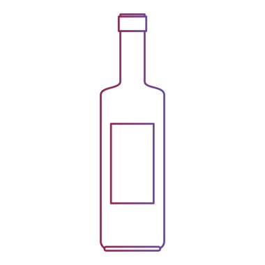 wine bottle silhouette icon