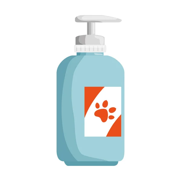 Champú para mascotas en botella de plástico — Archivo Imágenes Vectoriales