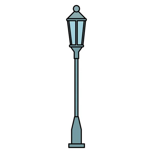 Parc lampadaire icône isolée — Image vectorielle
