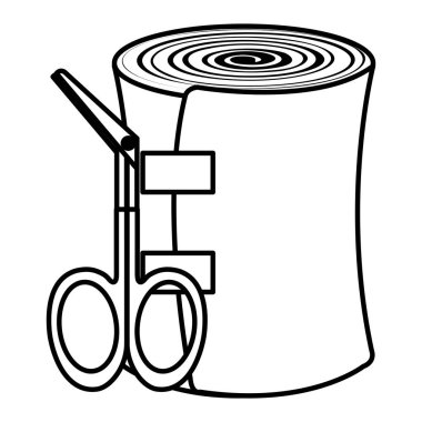 Tıbbi sargı ve makas