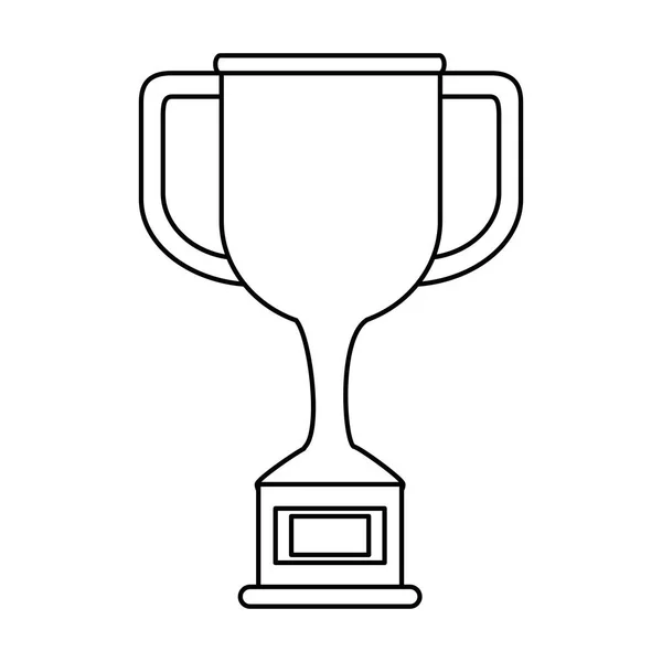 Trofeo taza premio icono — Vector de stock